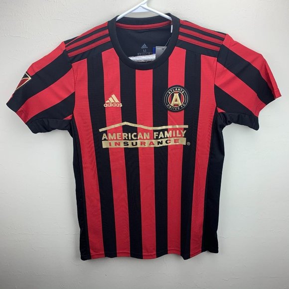 Adidas Mens Medium Black and Red climalite Jersey - Picture 5 of 5